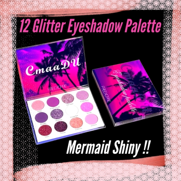 Gorgeous 12 Color Glitter Mermaid Shiny Eyeshadow Palette! Vibrant… - Picture 2 of 11